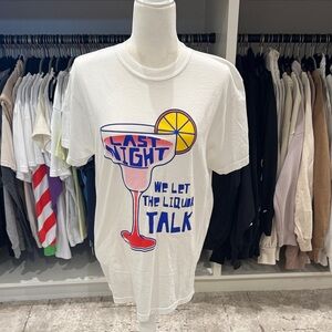 Comfort Colors White Short-Sleeve Tee with Cocktail Graphic